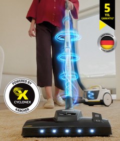 Resim Karcher VCC 6 CycloneX DualControl Pet+ Toz torbasız Turbo ve LED Başlıklı Süpürge 