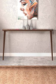 Resim bluecape Positano 122x12cm Doğal Ağaç Tek Sıra Traverten Taşlı Dresuar 