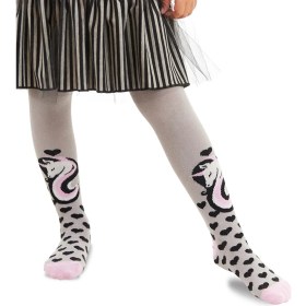 Resim Denokids Unicorn Gri Pembe Kız Çocuk Külotlu Çorap 