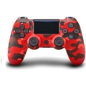 Resim Anunnaki Kablosuz PC ve PS4 Oyun Kolu Dualshock Kamuflaj Kırmızı 