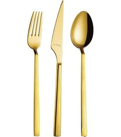 Resim Aryıldız Vogue Gold 84 Parça Çatal Kaşık Bıçak Takımı 