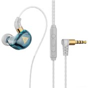 Resim Suofeng Qkz Sk9 Dinamik Sürücü Kulak İçi Kulaklık, 3.5mm Altın Kaplı Soket, Mikrofonlu Hat Kontrol, Mavi Sk9 