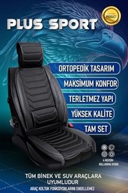 Resim Fresh Start Mazda B Serisi Uyumlu Lüx Deri Oto Koltuk Kılıfı Ön Arka Takım Sport Series Siyah 