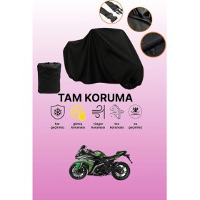 Resim Dokaca Siyah Falcon FR-250 Uyumlu Motor Branda, Koruyucu Örtü, Motosiklet Brandası 