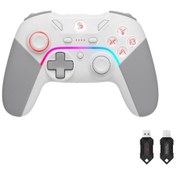Resim A4 Tech Bloody Gpw70 Rgb 2.4ghz Kablosuz&usb Pc Android Switch Ps3 Sports White Beyaz Gamepad 