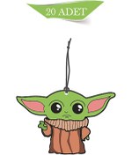 Resim 1001MODEL Starwars Yoda Tasarımlı 20'li Oto Kokusu ve Oto Aksesuarı 