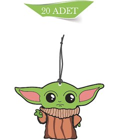Resim 1001MODEL Starwars Yoda Tasarımlı 20'li Oto Kokusu ve Oto Aksesuarı 