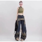 Resim Rbgstore MAVİ BİG STAR KORGO CEPLİ BAGGY KOT PANTOLON 