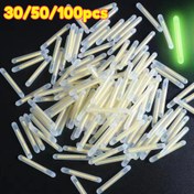 Resim 50/100 Adet Gece Balıkçılığı için Parlayan Çubuk, Fluoresan Gece Aydınlatma Çubuğu, Karanlıkta Parlayan Outdoor Balıkçılık Malzemesi 