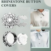 Resim 1/2/5 adet Erkek ve Kadınlar için Taşlı Düğme Kapakları - Ayrılabilir Kristal Klipsli Şık Düğmeler ve Pense Basma DIY Düğmeler, Elbise, Takım, Tux ve Gömlek Aksesuarları için İdeal, Düğmeler için Düğme Yapıcı Düğme Çıkarılabilir Metal Dekoratif Su Matkap Düğmeleri Düğme Setleri Manşet Bağlantıları Erkekler / Manşet Bağlantıları Erkekler / Manşet Bağlantıları Yaka Düğmeleri Zarif Şık Karakter Düğme Klipsleri Pense Basma ile Elbise Takım Tux Gömlek için Düğme Klipsleri 
