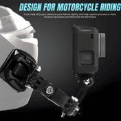 Resim 4 Paket Motosiklet Kaskı Çene Montajları for gopro Hero 9/8/7/6/5 ve DJI Osmo Action için - Aracı Gerektirmeyen Ayarlanabilir Kamera Montajları | Kayak/Motosiklet için Güvenli Kilitleme | Pil ve Kablosuz Eylem Kamerası Aksesuarları | PC Tasarım 