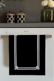 Resim Viva Home Siyah Çerçeveli Fırın Mutfak Havlusu 30X50Cm 