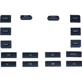 Resim Golf Mk5 Jetta Tiguan Touran Touareg Caddy Eos Passat Radyo Düğme Takım 