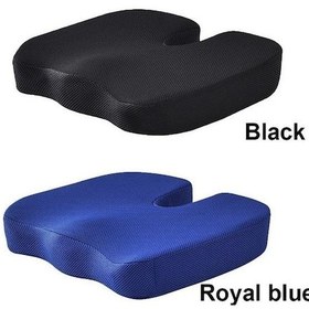 Resim Lacivert Jel Yastık Ev Ofis Araba Koltuğu Yastık Ortopedik Ağrı Kesici Konfor Sandalye Hafızalı Yastık Bel Omurga Koruması, Seçenekler: High Quality 