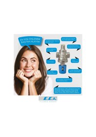 Resim T-may Sart Mat İnox Eko Mafsallı Duş Seti Üst Takımı Krom 