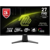 Resim MSI 27 MAG 27C6F 1920x1080 (FHD) 16:9 CURVE 1500R VA 180HZ 1MS ADAPTIVE-SYNC GAMING MONITOR 