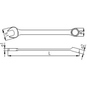 Resim İzeltaş Kombine Anahtar Uzun Boy 38 Mm N11.16489 