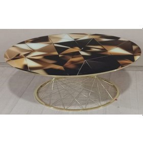 Resim Pota Orta Sehpa, Telli, Sabit, Gold Nikelaj. 