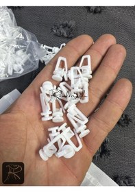 Resim Perde Düğmesi Sert Plastik 50 ad Mukavemetli Kilitli 