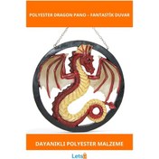 Resim Polyester Ejderha Desenli Duvara Asmalı Pano 1 Adet 