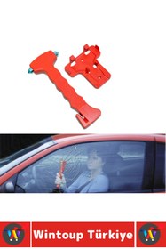 Resim Wintoup #İmdatÇekici Trafik Oto İlk Yardım Çantası Çok Fonksitonlu Cam Kırıcı Entegre Kemer Kesici 2 in 1 