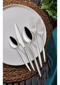 Resim Onon Safir 6 Kişilik 36 Parça Çatal Kaşık Bıçak Takımı 