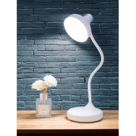 Resim Güzel Hediyem 36CM Modern Masa Lambası Felexible Boyun Tasarımı Oturma Odası Başucu Lambası Restoran Bar Masa Lambası USB Şarj Edilebilir Masa Lambası 1978 