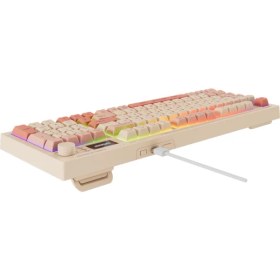 Resim Everest Kb-79 Silent Pro Bej-Pembe-Turuncu Sessiz Rgb Q Membrane Oyuncu Klavyesi 