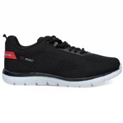 Resim Best Of Siyah Erkek Sneaker Günlük Spor Ayakkabısı Esnek Tabanlı Rahat Ergonomik Ortopedik 652 