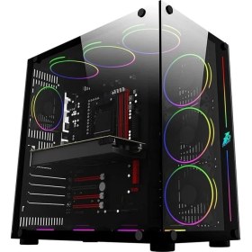 Resim Ontech - 1st Player Sp8 Siyah 750W 80+ Sılver Atx 3.1 Argb 7X12CM Fan Temperli Cam USB 3.0 Atx Kasa 