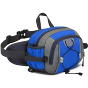 Resim Lemestar Spor Outdoor Su Geçirmez Nilon Bel Çantası - Çoklu Cep İle Organize, Yürüyüş, Dağcılık, Seyahat İçin Hafif Ve Pratik Mavi Mavi 