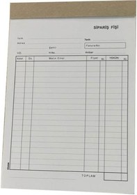 Resim Dilman 2/50 Sipariş Fişi 2 Nüsha Otokopili Ürün Kodu: 4206 - 24 Adet 