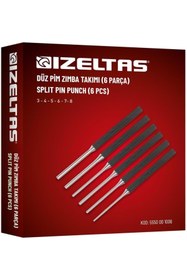 Resim İzeltaş IZELTAS Düz Pim Zımba Takımı Boyalı 6 Parça 