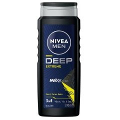Resim Nivea Men Deep Extreme 3in1 Duş Jeli 500 ml 