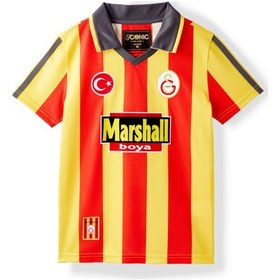 Resim Galatasaray 1999-2000 Retro Çocuk Forma C251569 Sarı - Kırmızı 