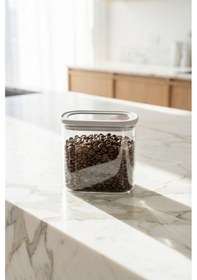 Resim Mirage Borosilikat Cam Kavanoz Gri - 650 Ml Gri 