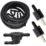 Resim Çek Valf Hortum Kiti-silecek Yıkama Ön Cam Çek Valf Dönüşsüz Hortum Kiti Toyota Camry Hilux Corolla Uyumlu Avensis Prius Scion 8532126020 8532128020 