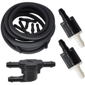 Resim Çek Valf Hortum Kiti-silecek Yıkama Ön Cam Çek Valf Dönüşsüz Hortum Kiti Toyota Camry Hilux Corolla Uyumlu Avensis Prius Scion 8532126020 8532128020 