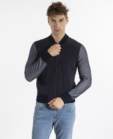 Resim Zegna Erkek Mont Zg96N048 Lacivert-Gri Lacivert - Gri 