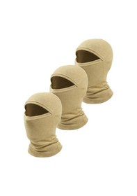 Resim Army Termal Kar Maskesi 3 Lü Set Unisex Erkek & Kadın Balaklava 0//bej Çok Renkli 