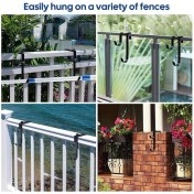 Resim Explosion1 4pcs Ayarlanabilir Havuz Direği Askıları Metal Çit Kancaları Teleskopik Direkler Için Havuz Alet Tutucu Skimmers Ağları Fırçalar (Yurt Dışından) 