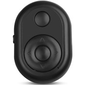 Resim Fosenze Siyah Evrensel Bluetooth Kumanda: Telefon Kamera Şeridi, Kısa Video Kontrolü, Sayfa Döndürücü - İos/android Uyumlu, 10m Mesafe 