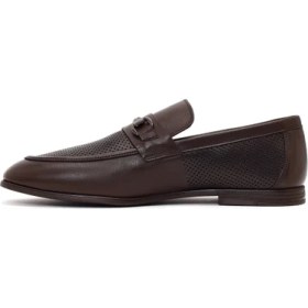 Resim Derimod Erkek Kahverengi Tokalı Deri Casual Loafer 26SFD670918 