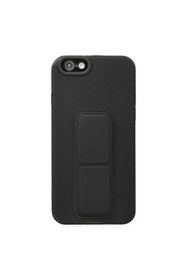 Resim artlab Art İphone 6 Kılıf Mega Standlı Silikon - Siyah Lab 