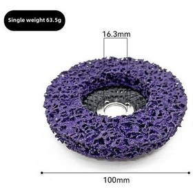 Resim Maiyame 4 İnç Mor Cila Toptan 100 16mm, 55g - Metal, Ahşap, Plastik, Nilon İçin Boya Kaldırma, Pas Temizleme Ve Pürüzsüz Cila 