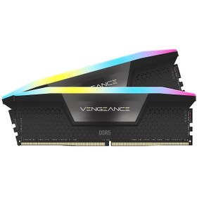 Resim Corsair Vengeance RGB CMH32GX5M2B5200C40 32 GB (2x16 GB) 5200 MHz DDR5 C40 Ram Corsair