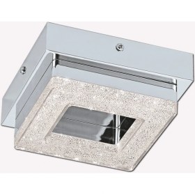 Resim Eglo 4 W Ledli LED Duy Kare Tavan Spot 1 Adet Gümüş 