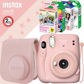 Resim Instax mini 11 Pembe Fotoğraf Makinesi ve Özel Filmli Hediye Seti 3 