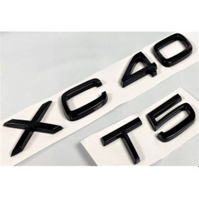 Resim Volvo Xc40 Ve T5 Piano Black Bagaj Yazısı Seti 2'li 3m 3d Abs 
