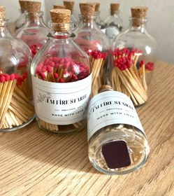 Resim Cam Şişede Ortaboy Kibrit 